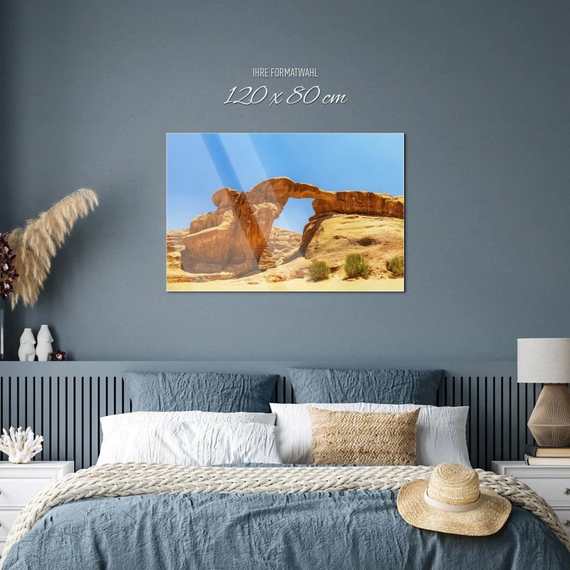 Berge & Gebirge Wadi Rum Wüste als Acrylglasverbund Bild 120x80cm