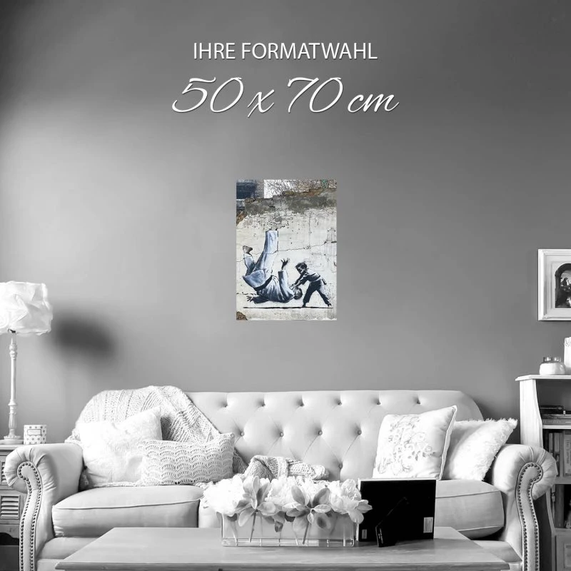 Poster 50x70cm Ukraine Judo Banksy