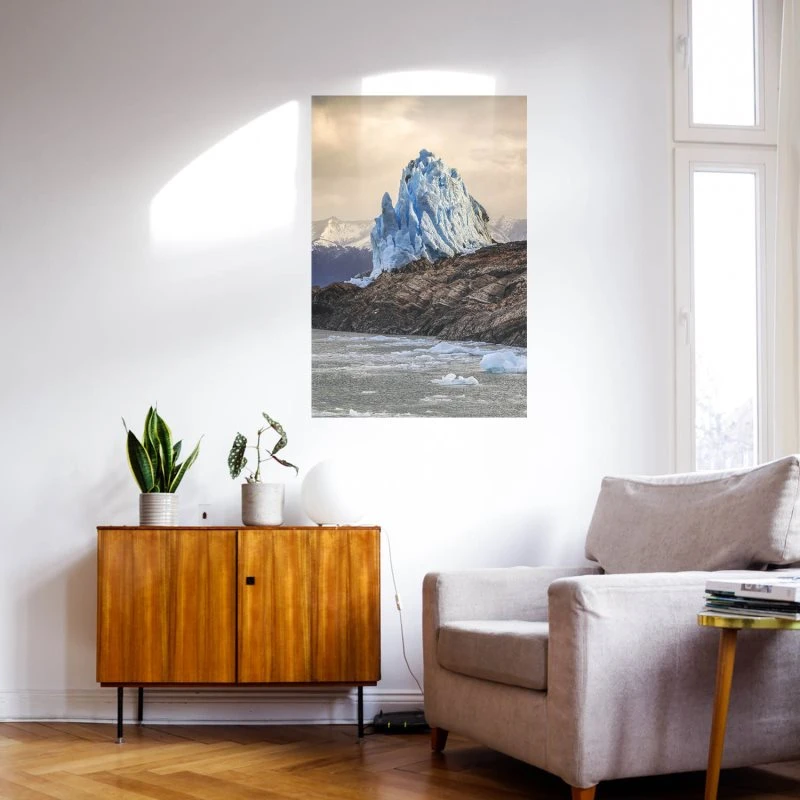 Poster 40x60cm im Hochformat, Perito Moreno Gletscher Berge & Gebirge