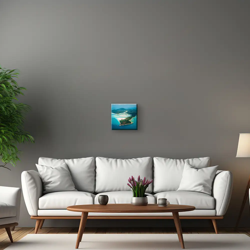 Strand & Meer Panorama Australien als Leinwand Bild 30x30cm