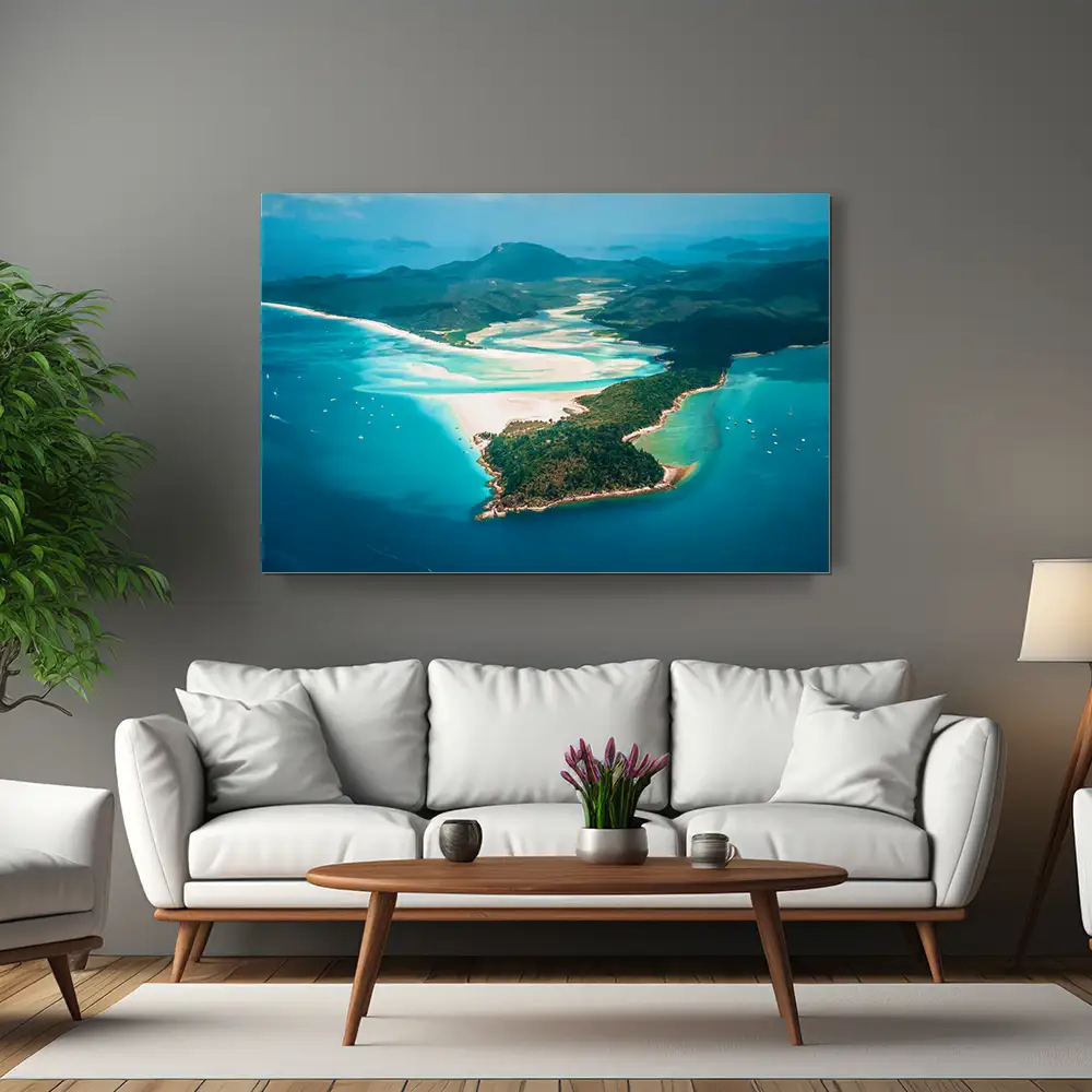 Strand & Meer Panorama Australien als XXL Alu-Dibond Bild 150x100cm