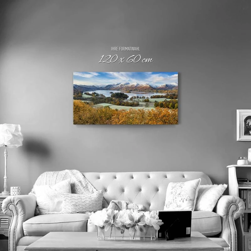 Berge & Gebirge Derwent Water England als Alu-Dibond Bild 120x60cm