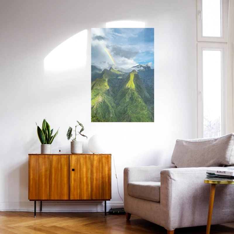 WandPoster Berge & Gebirge Cap Noir Insel Reunion, 50x70cm