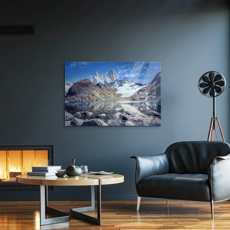 Berge & Gebirge Fitz Roy und  Cerro Torre als Acrylglasverbund Bild 160x120cm