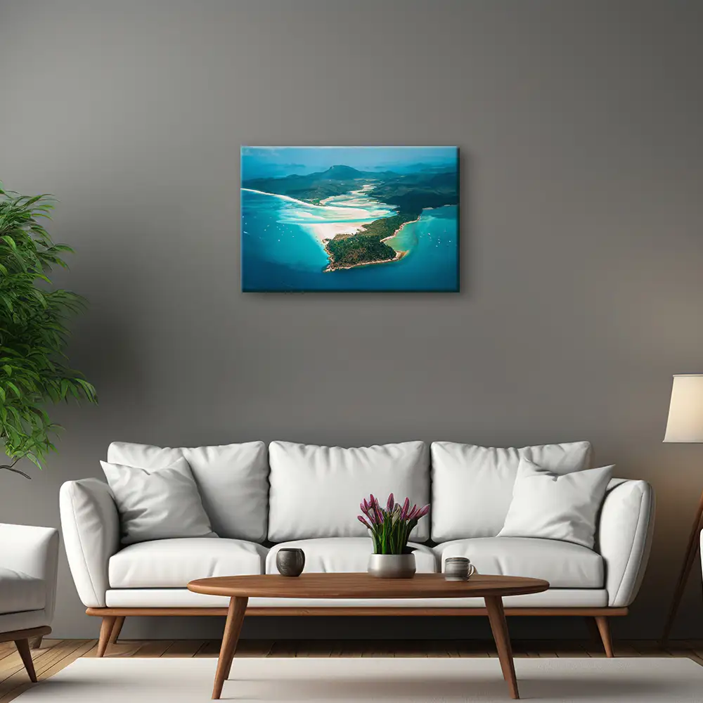 Keilrahmenbild Strand & Meer, Panorama Australien 90x60cm groß