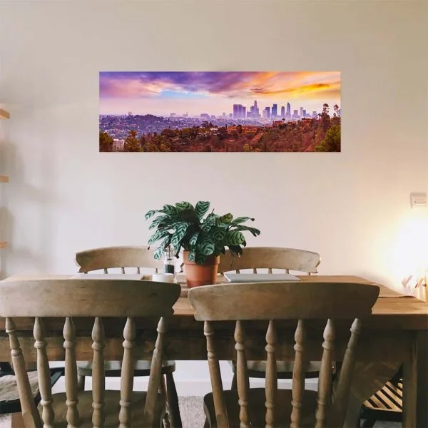 Poster 50x50cm Los Angeles hills Skyline