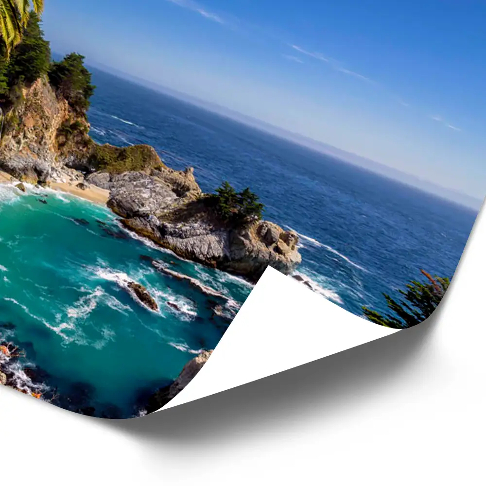 Poster 40x60cm im Hochformat, McWay Falls USA Kalifornien Strand & Meer