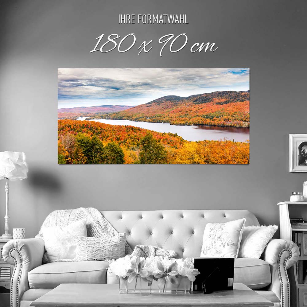 Großformat Poster Wald & Bäume Indian Summer, Québec, Kanada, 180x90cm