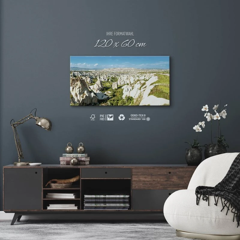 Leinwandbild 120x60cm Berge & Gebirge, Kappadokien Türkei