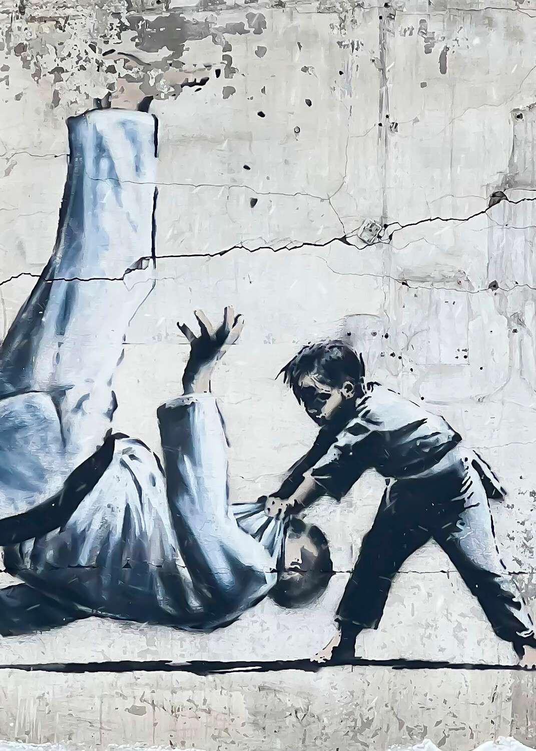 Poster 50x70cm Ukraine Judo Banksy