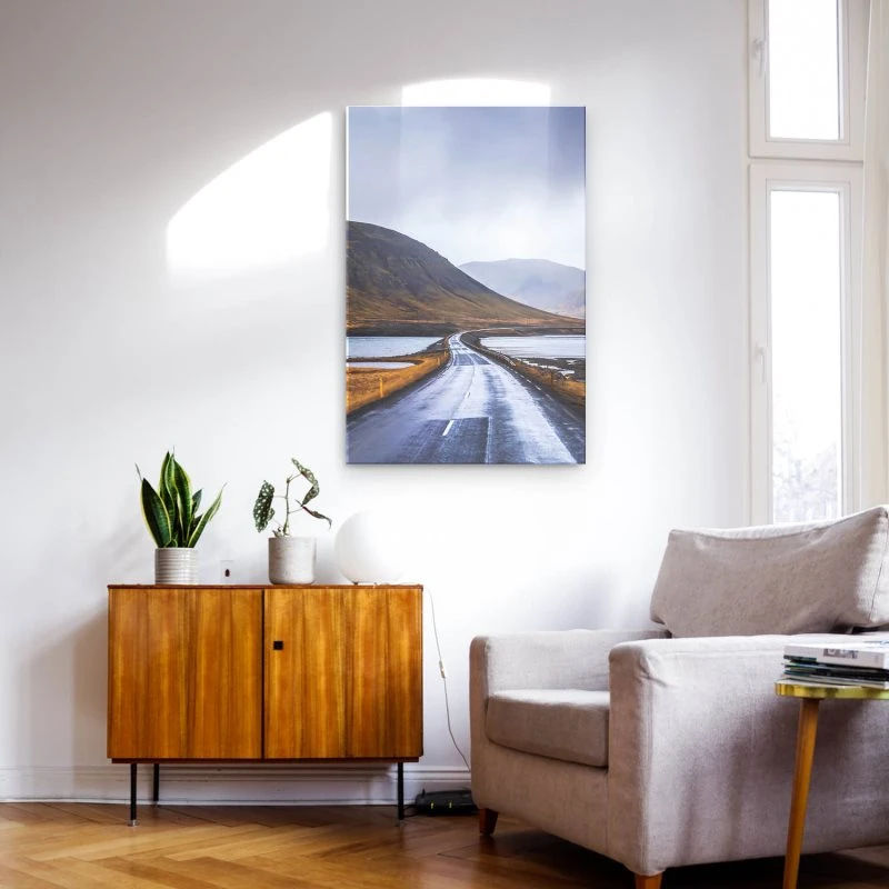 Berge & Gebirge im Hochformat, Halbinsel Snæfellsnes Island als Acrylglas Bild 80x120cm