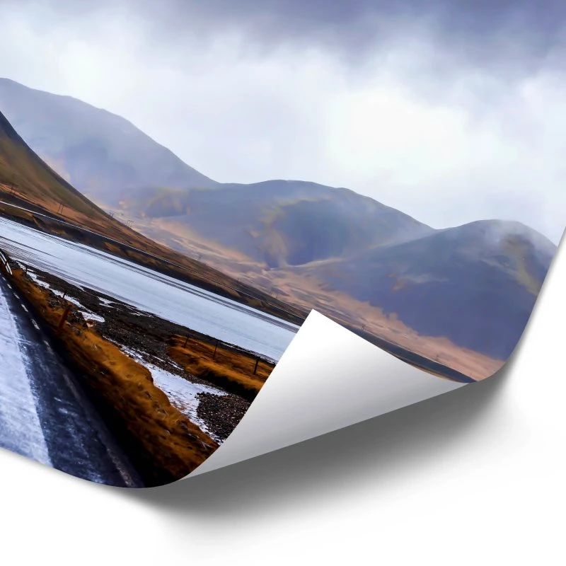 Poster 40x60cm im Hochformat, Halbinsel Snæfellsnes Island Berge & Gebirge