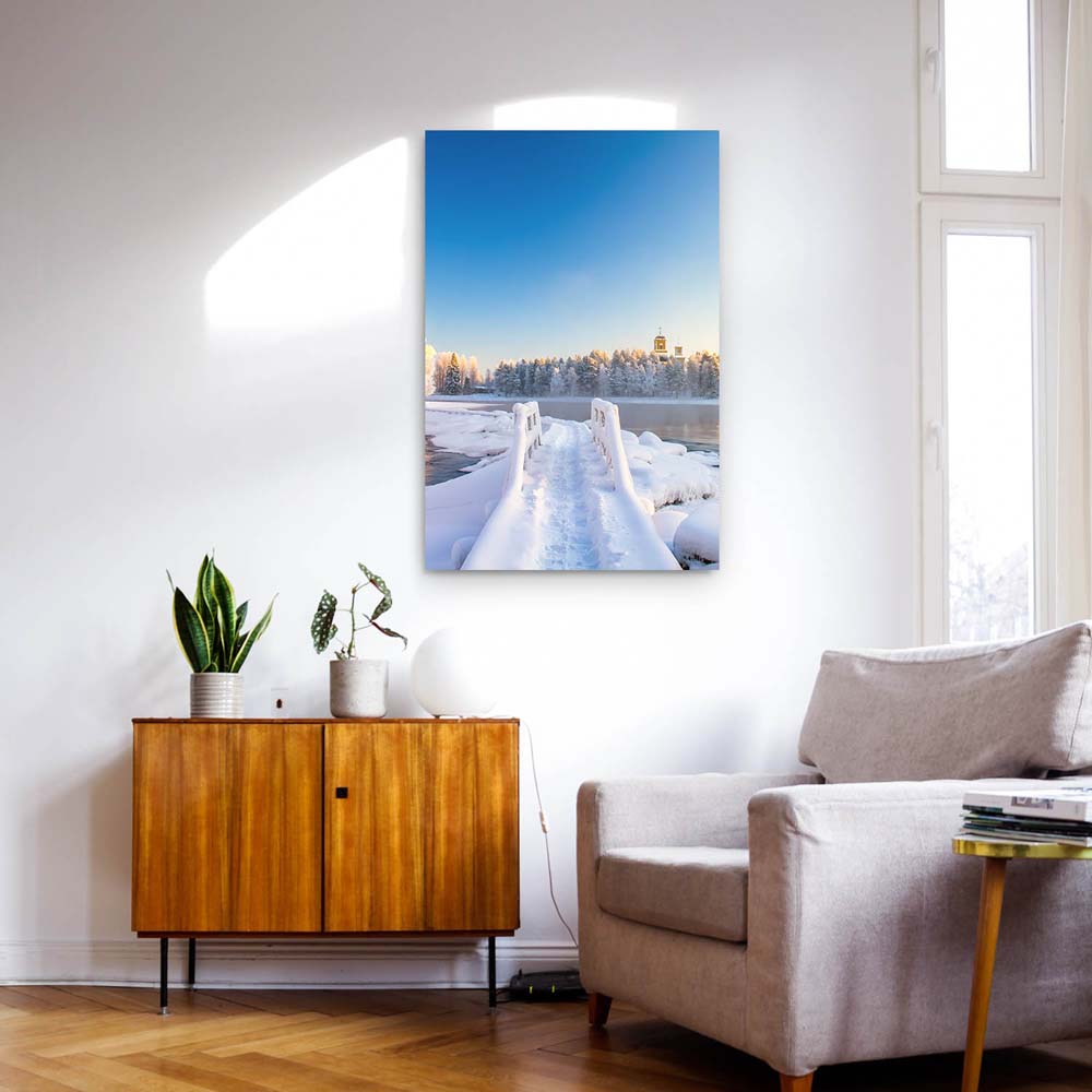Poster 50x50cm pajakka river, Finnland Flüsse & Seen