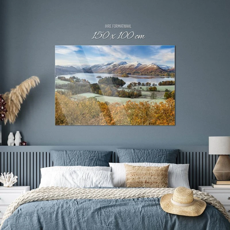 Berge & Gebirge Derwent Water England als Acrylglasverbund Bild 150x100cm