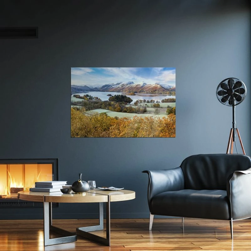 XXL Poster 200x150cm Berge & Gebirge Derwent Water England