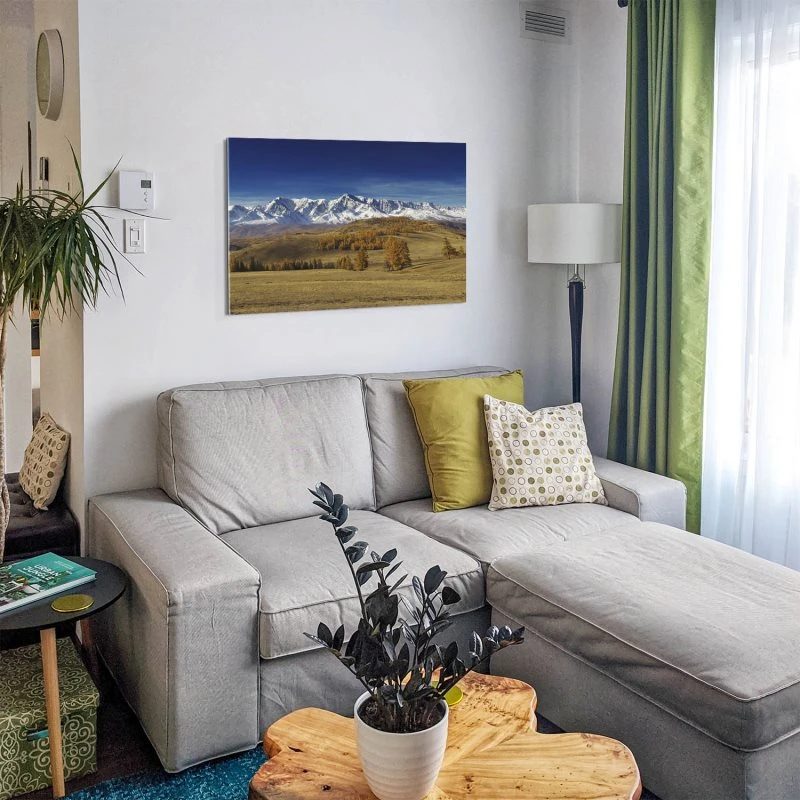 Berge & Gebirge irgendwo in Russland als Acrylglasverbund Bild 120x80cm
