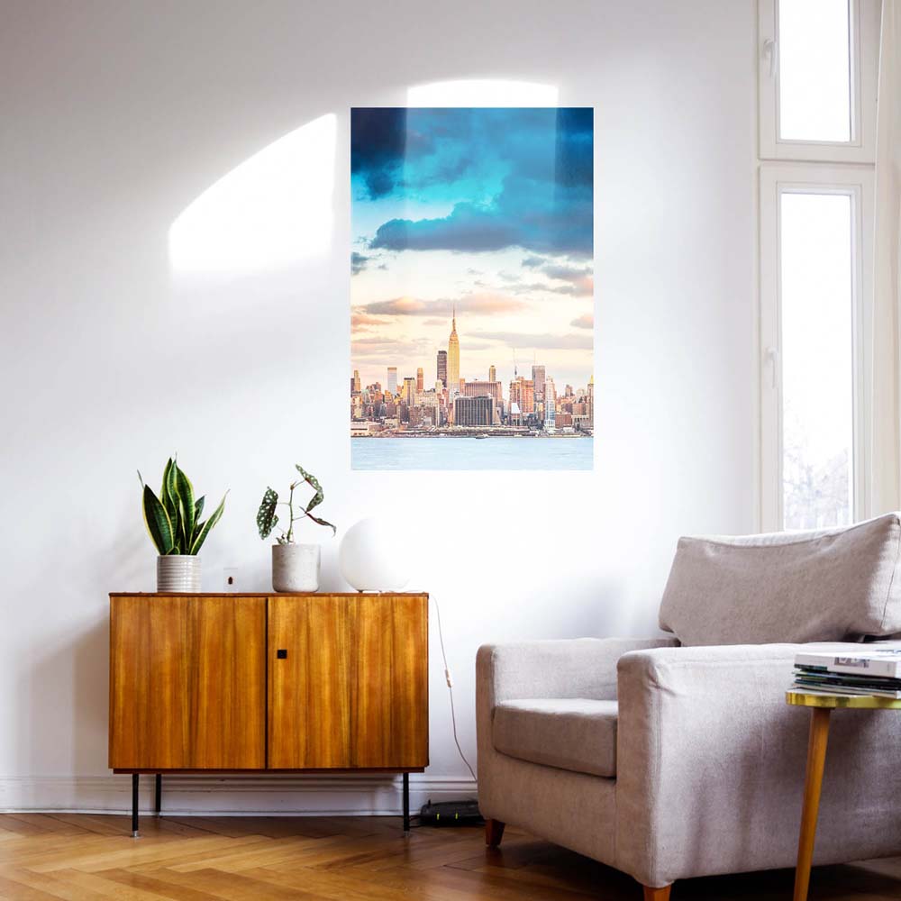 WandPoster Skyline Panorama von New York, 50x50cm