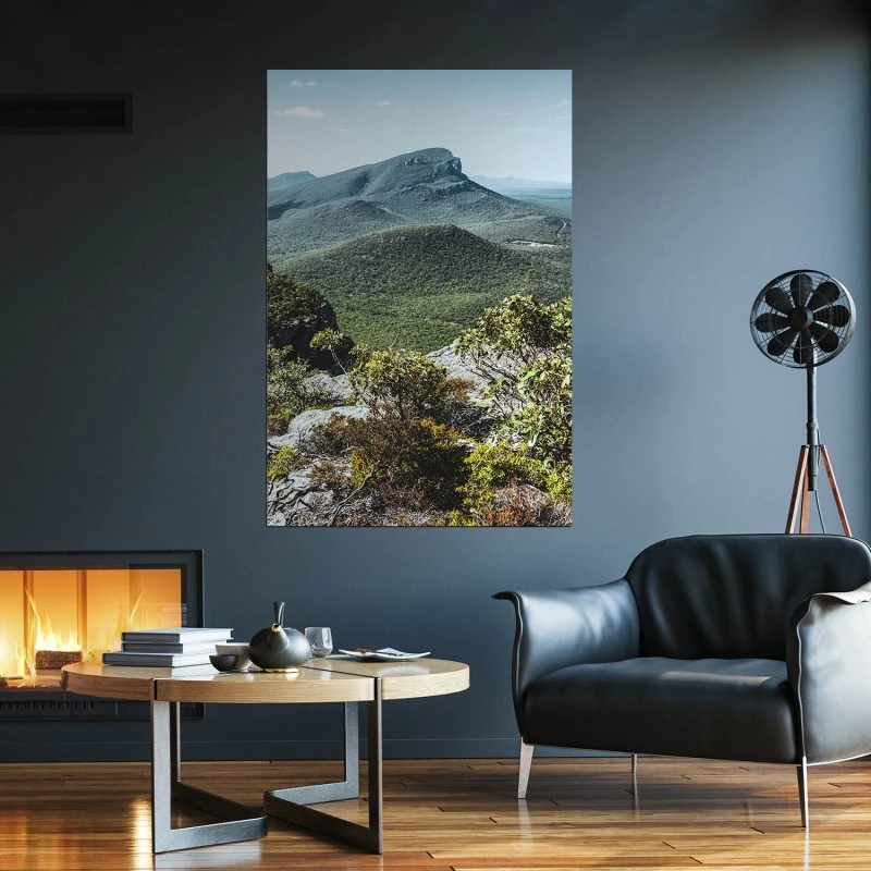 Poster 40x60cm im Hochformat, Mount Abrupt Australien Berge & Gebirge