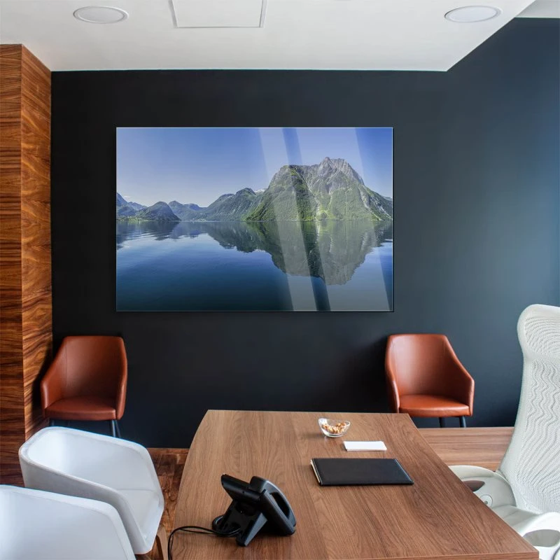 Berge & Gebirge Fjord Norwegen als Acrylglasverbund Bild 200x150cm