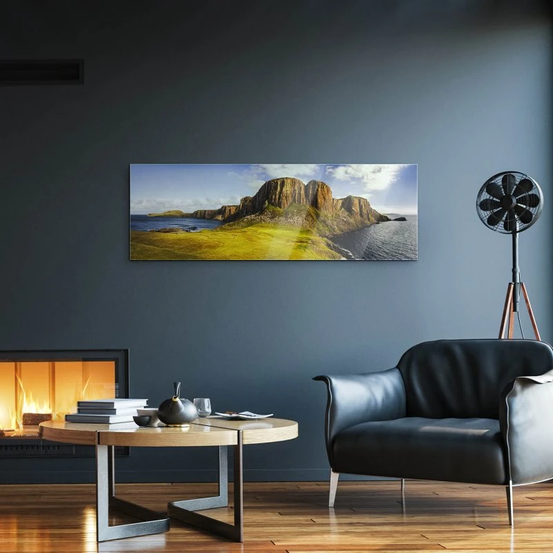 Berge & Gebirge Rubha Hunish Isle of Sky als Acrylglasverbund Bild 150x50cm