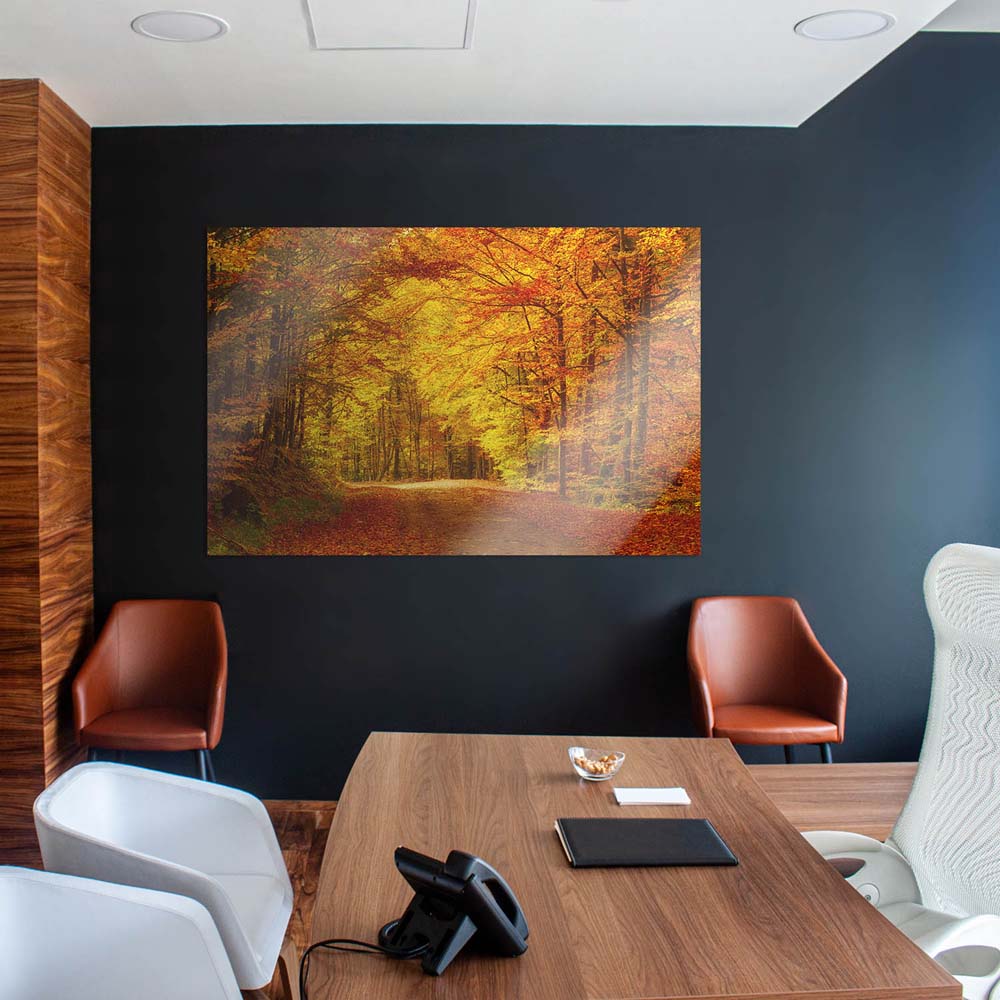 Großformat WandPoster Wald & Bäume Goldener Waldweg, 180x90cm