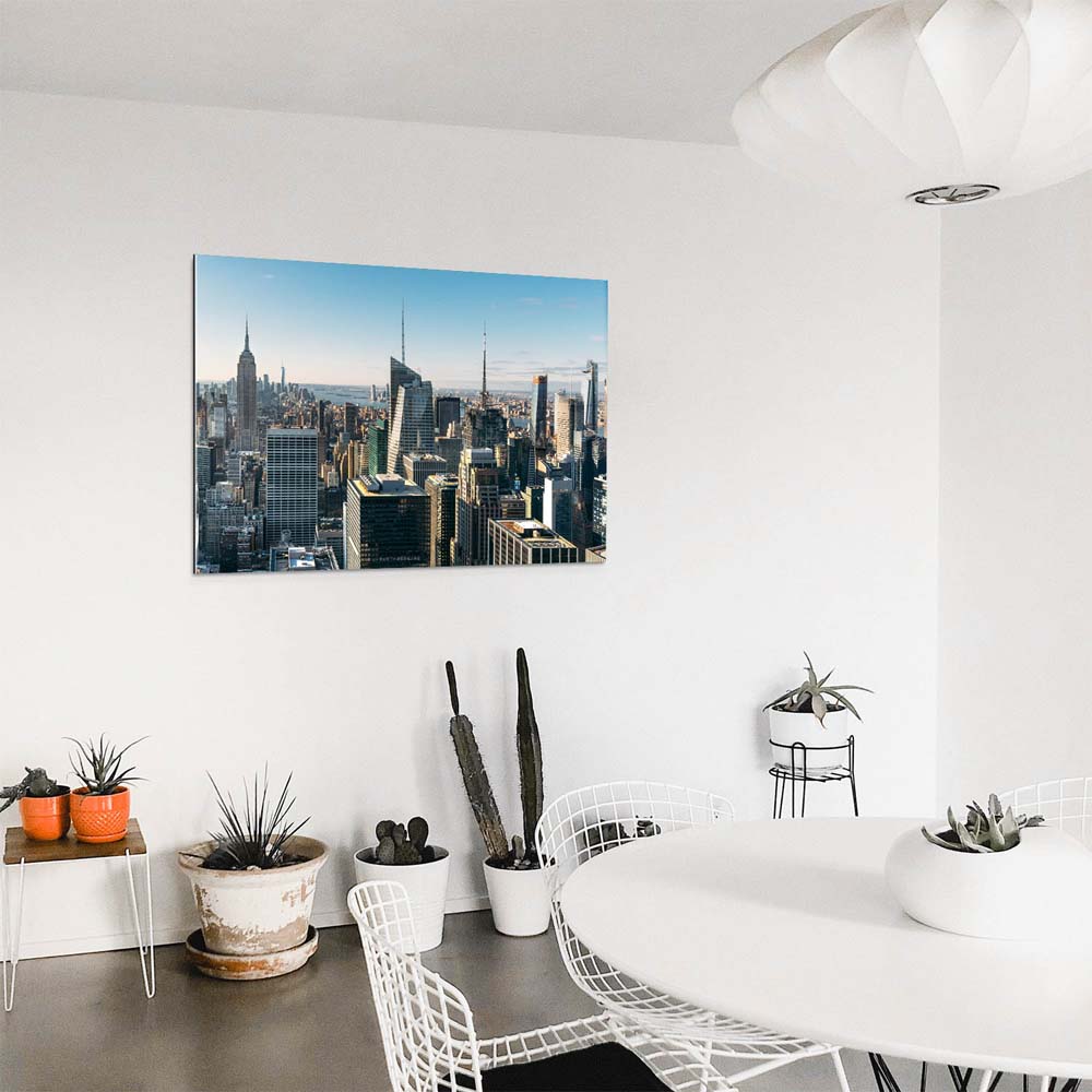 Skyline New York Empire State als Acrylglasverbund Bild 180x90cm