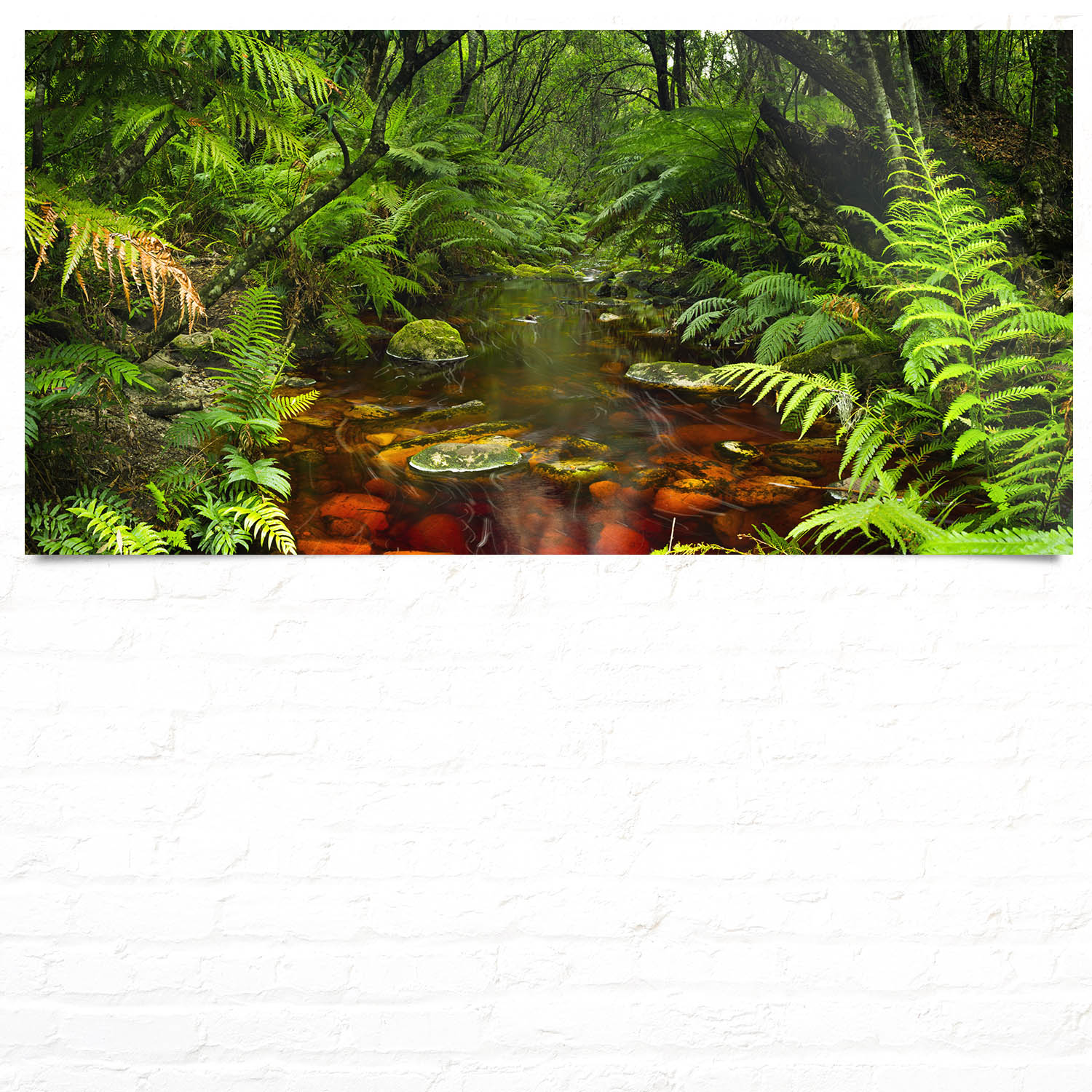Großformat WandPoster Wald & Bäume Wasserlauf, 180x90cm