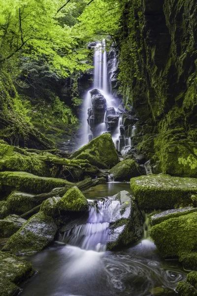Poster 40x60cm im Hochformat, Dagpinar Türkei Wasserfall