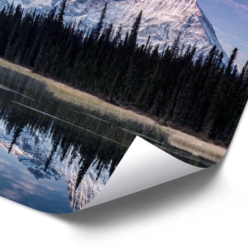 Poster 40x60cm im Hochformat, Rocky Mountains Kanada Berge & Gebirge