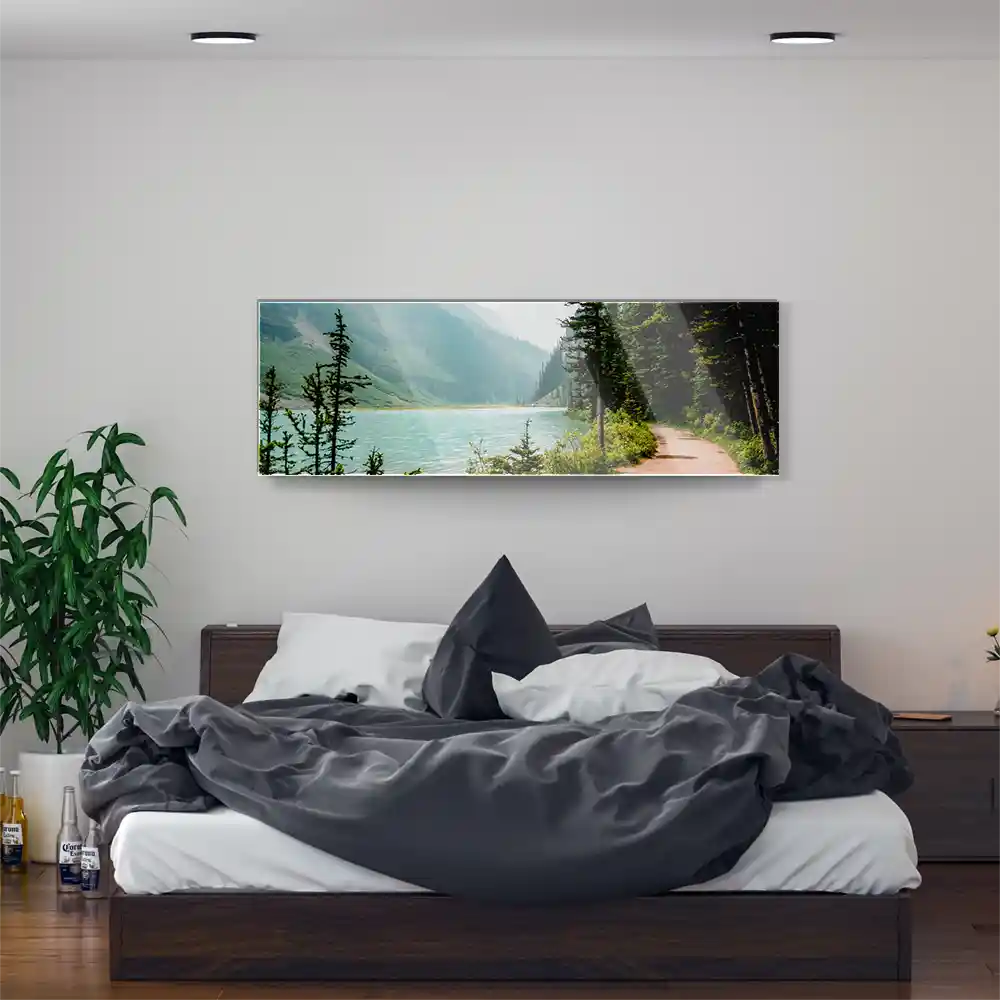 Flüsse & Seen Banff National Park Kanada als Acrylglasverbund Bild 150x50cm