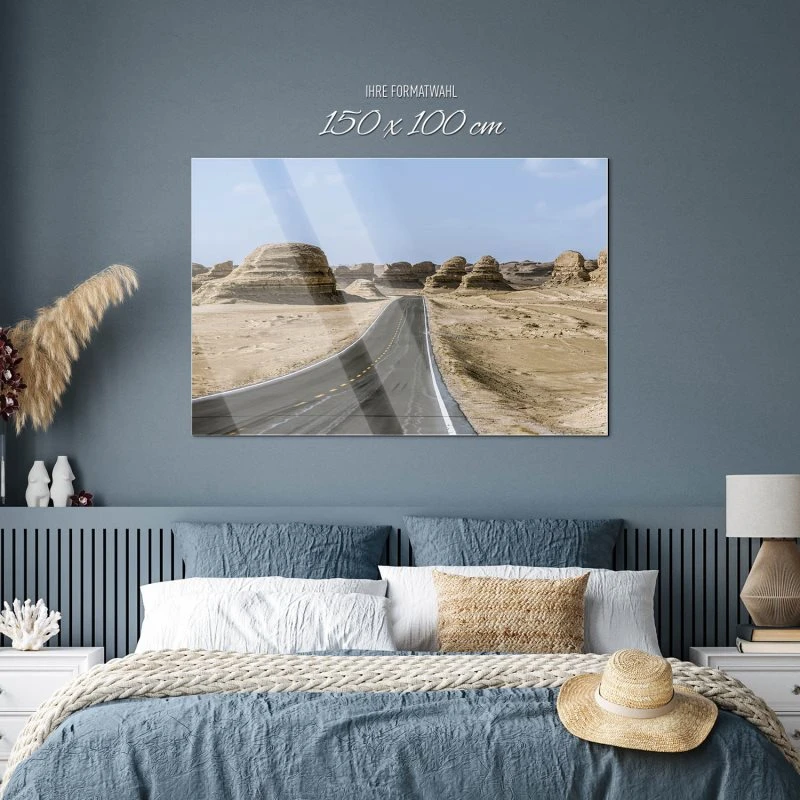 Berge & Gebirge Wüste Gobi als Acrylglasverbund Bild 150x100cm