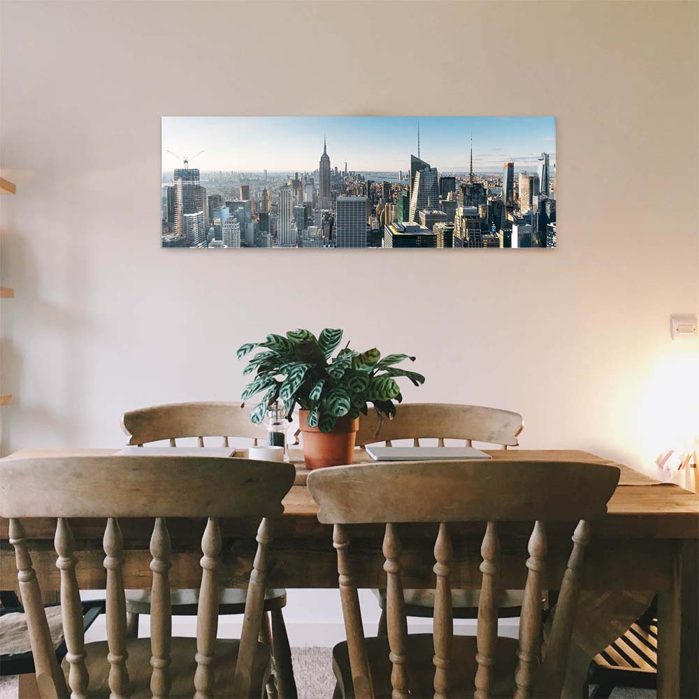 Skyline New York Empire State als Acrylglasverbund Bild 180x90cm