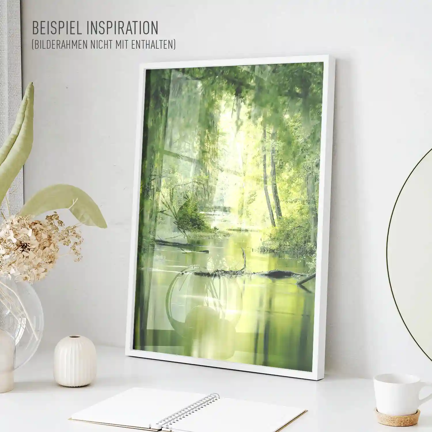 Poster 40x60cm im Hochformat, Flusslandschaft Augusta Georgia USA Flüsse & Seen