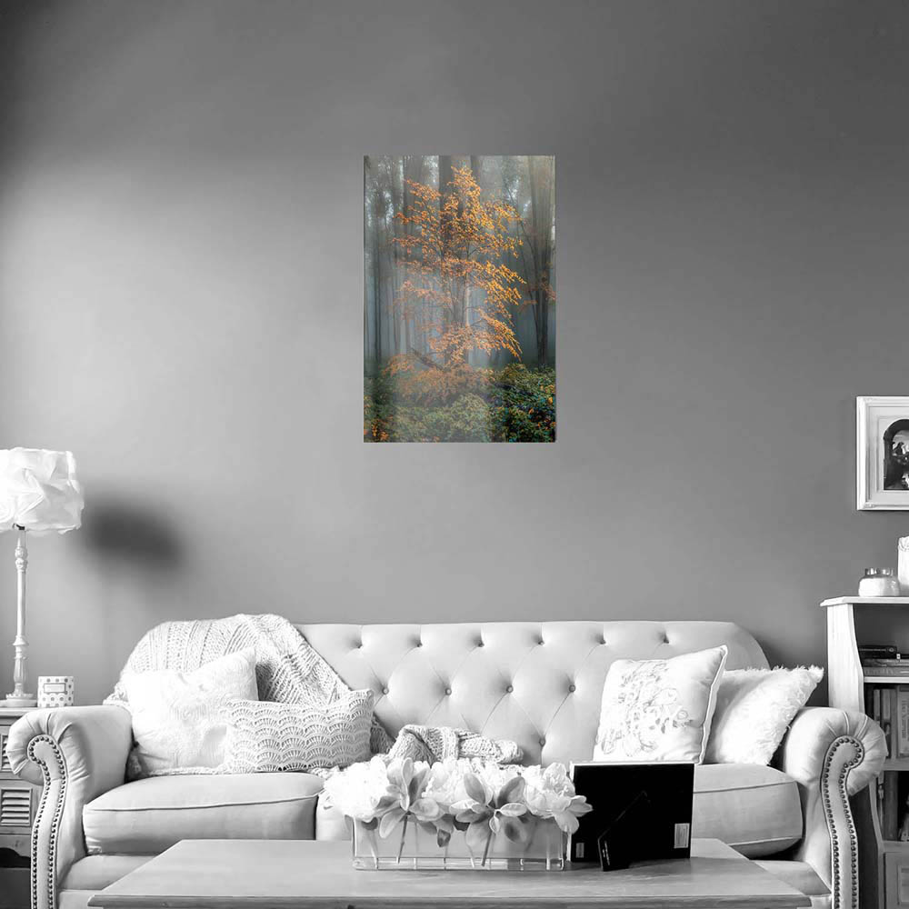 WandPoster Hochformat Wald Herbstidylle, 60x90cm