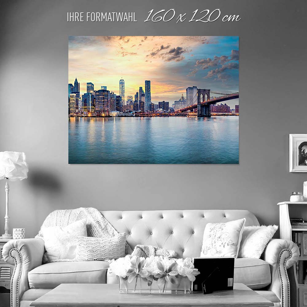 Skyline New York City als Poster 160x120cm