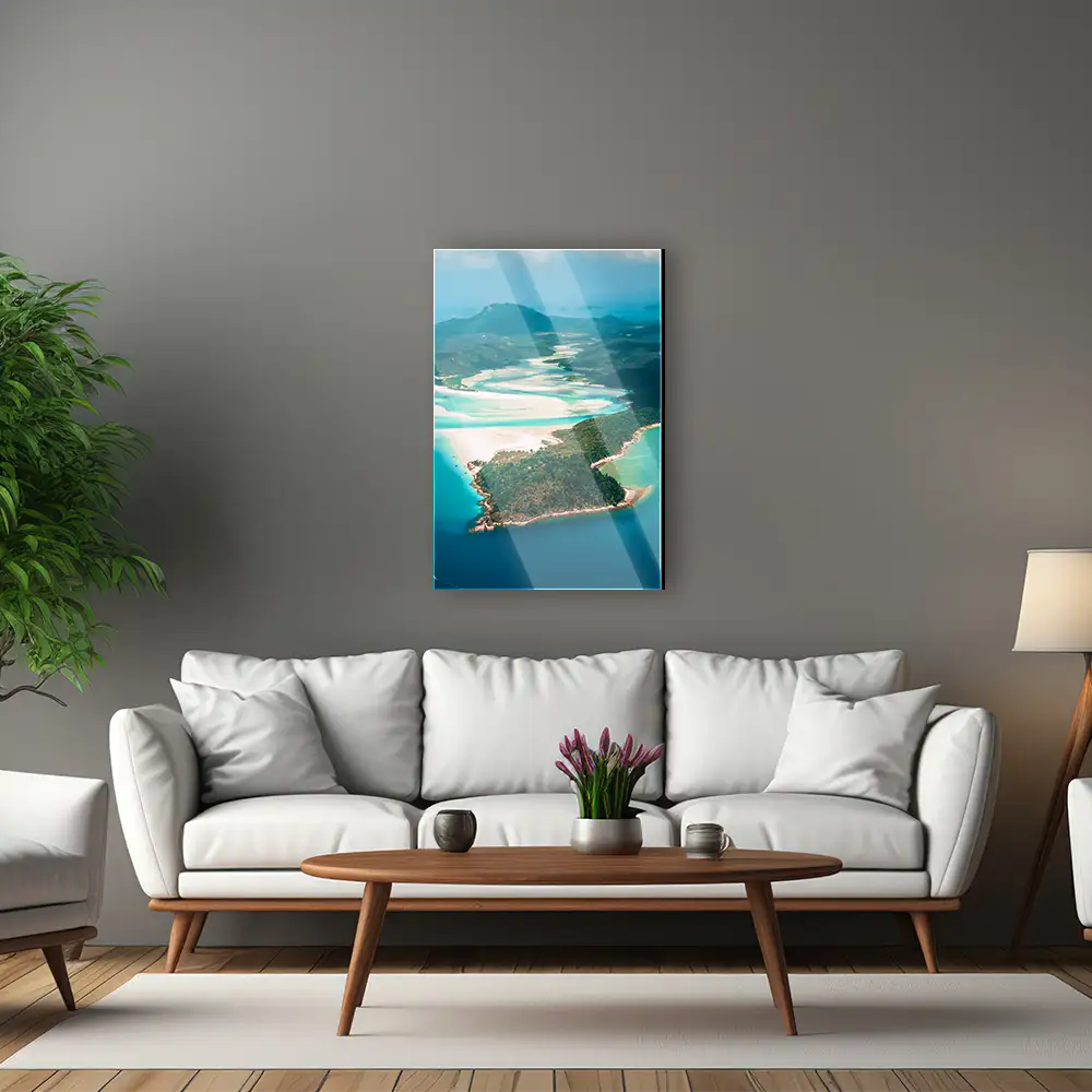Strand & Meer im Hochformat, Panorama Australien als Acrylglas Bild 60x90cm