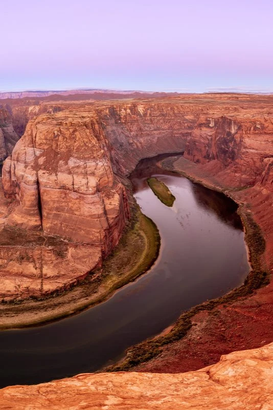 Poster 40x60cm im Hochformat, Horseshoe Bend Arizona USA Flüsse & Seen