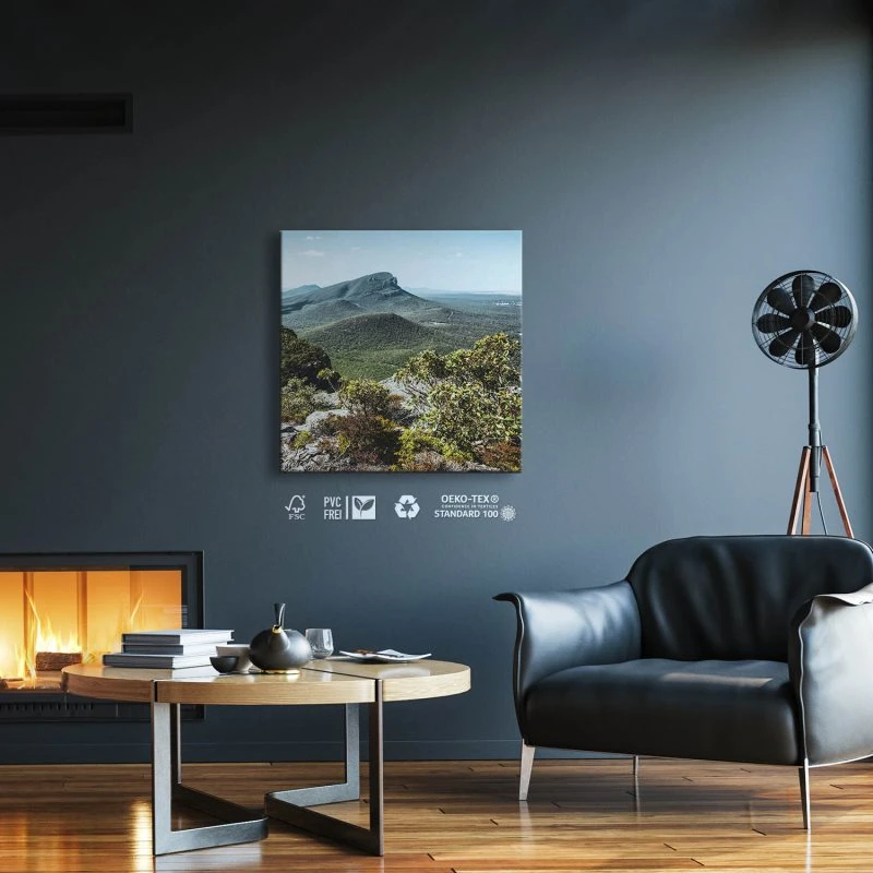 Berge & Gebirge Mount Abrupt Australien als Leinwand Bild 80x80cm