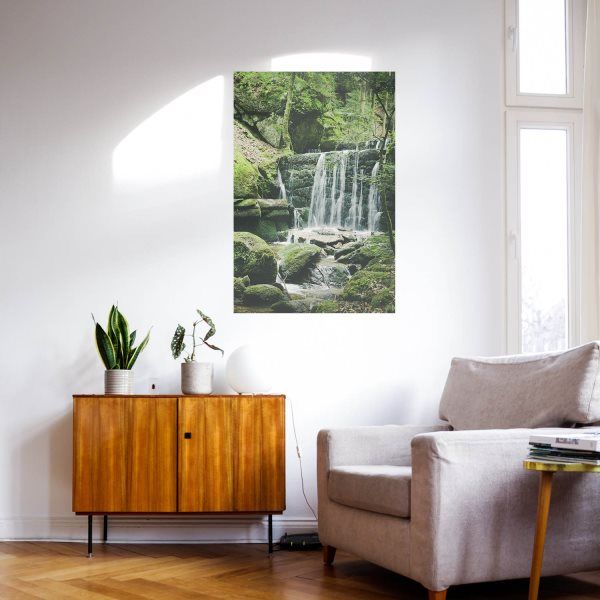 Poster 40x60cm im Hochformat, Wolfsschlucht Österreich Wasserfall