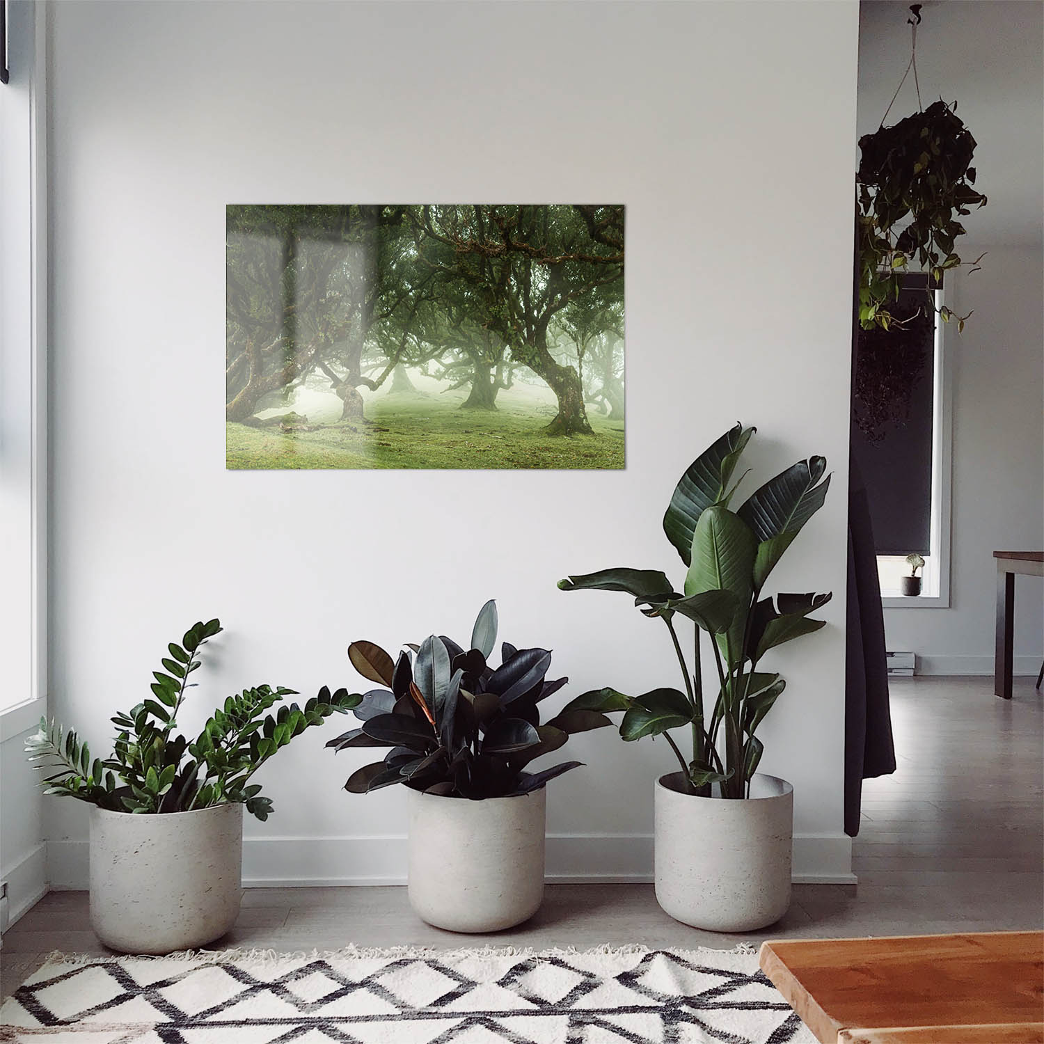 Großformat WandPoster Wald & Bäume Nebel Gestalten, 180x90cm