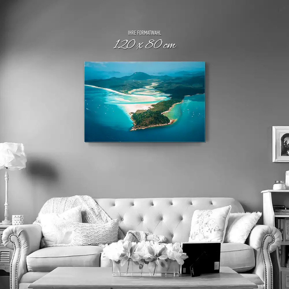 Strand & Meer Panorama Australien als Alu-Dibond Bild 120x80cm