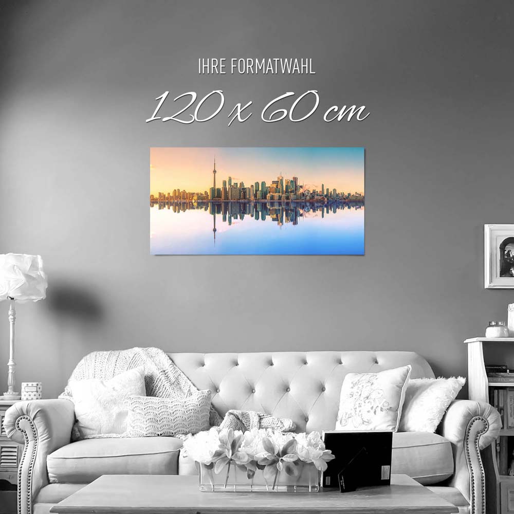 Skyline Toronto, Kanada als Poster 120x60cm