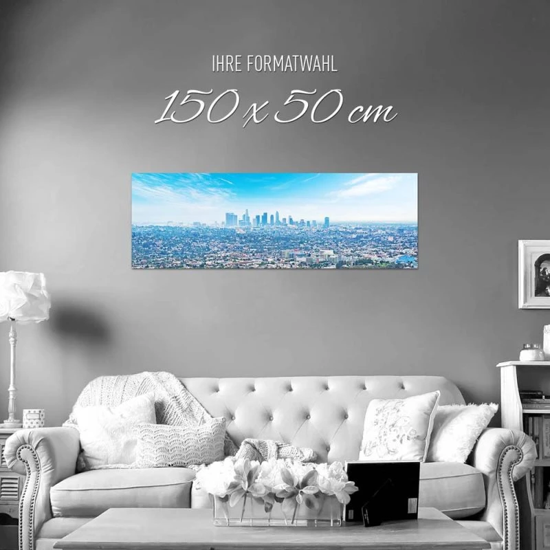 Panorama Poster 150x50cm, Skyline Los Angeles Panorama