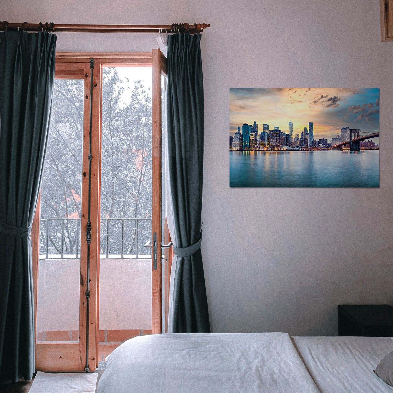 Skyline New York City als Poster 160x120cm