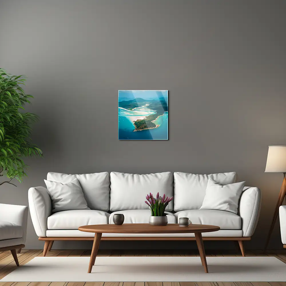 Strand & Meer Panorama Australien als Acrylglasverbund Bild 50x50cm