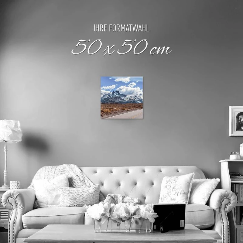 Berge & Gebirge Fitz Roy als Alu-Dibond Bild 50x50cm