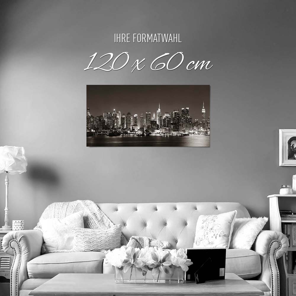Skyline New York City als Poster 120x60cm