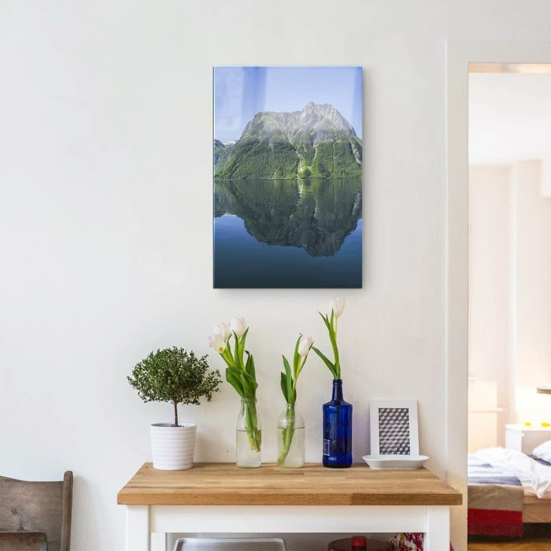Berge & Gebirge Fjord Norwegen im Hochformat als Acrylglasverbund Bild 60x90cm