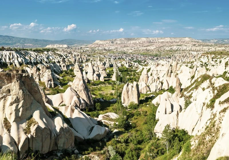 Berge & Gebirge Kappadokien Türkei im weißen Bilderrahmen, 100x70cm