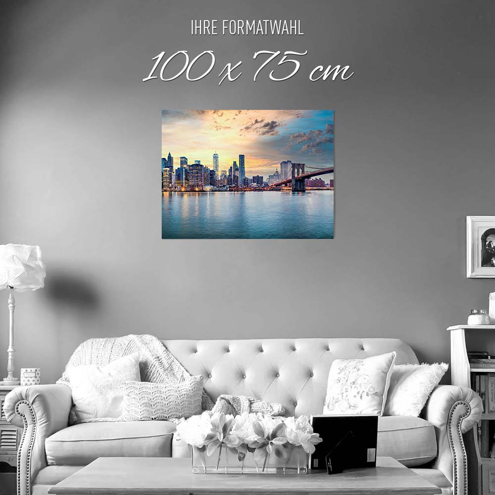 Poster New York City Skyline, 100x75cm groß